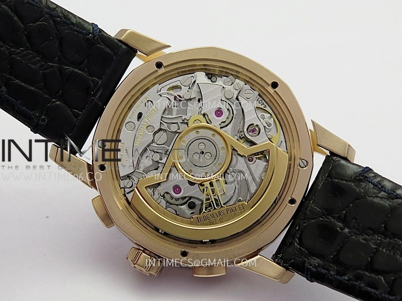 Code 11.59 Chrono 26393 RG APSF 1:1 Best Edition Blue Dial On Black Leather Strap Super Clone SA4401